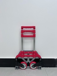 Chariot de transport pliable en fer pour supermarché, avec poignée télescopique, portable, pour bagages, marchandises, levage manuel - Product Image 6