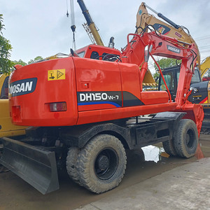 Excavatrice sur pneus Doosan d'origine, matériel de terrassement Doosan 150, en stock - Product Image 4