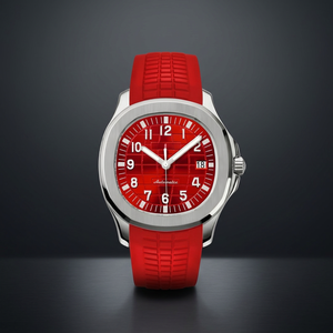 Montre de plongée Aquanauts en acier inoxydable, résistante à l'eau, avec cadran MOD, mouvement Seiko NH35, logo S, sport, charme, rouge sang - Product Image 3