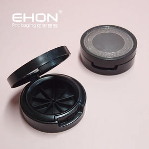 Estuche de polvo compacto vacío único redondo de 29mm con ventana transparente ABS y material de espejo Embalaje de maquillaje personalizable - Product Image 1