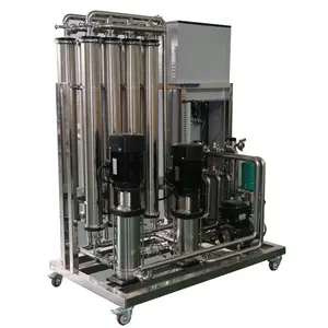 Máquina de tratamiento de agua pura para planta RO, destilación de agua de 500lph, sistema de ósmosis inversa para agua destilada