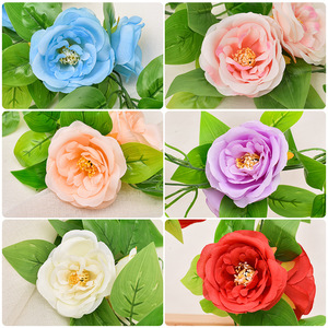 ดอกกุหลาบประดิษฐ์แบบไหม ติดทนนาน เหมาะสำหรับตกแต่งระเบียงและเพดาน - Product Image 5