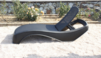 Ensemble de chaise longue et table de plage pliantes portables en plastique, robustes et durables, pour l'extérieur, de luxe, améliorées, pour la vente en gros
