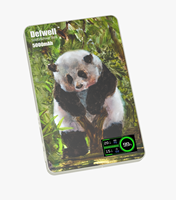 Batterie externe sans fil de style panda blanc, accessoire élégant indispensable pour les voyages d'été