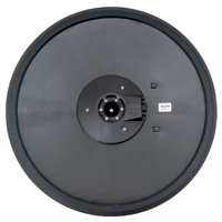 Cymbale électronique multifonctionnelle professionnelle UNLOCK CY-20R/B de 20 pouces à triple déclenchement, surface en caoutchouc de silicone noir de haute qualité