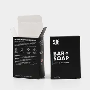 Paper Soap Box OEM Custom Art Paper Soybean Oil Ink Eco Friendly Soap Bar Packaging Box