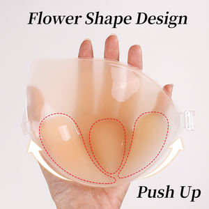 <span class=keywords><strong>Reggiseno</strong></span> Adesivo Senza Spalline Push-up in Silicone per Donna Taglie Forti, 3 Colori, Effetto Nude, Invisibile, Senza Schienale, <span class=keywords><strong>Solleva</strong></span> <span class=keywords><strong>il</strong></span> <span class=keywords><strong>Seno</strong></span> - Product Image 4