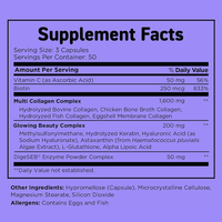 Capsules de complexe multi-collagène types I/II/III/V/X, matière première composée mixte, emballage personnalisé disponible