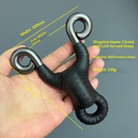 Lance-pierre portable en acier inoxydable, puissant, haute précision, robuste, pour la chasse en extérieur, fabrication professionnelle