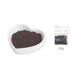 Perline Ilan Abalorios 2mm Colore Caffè 50g per Creazione di Gioielli - Product Image 3