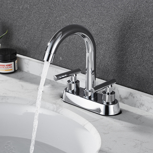 Phòng tắm Đen kẽm tay nóng lạnh nước 2 đôi xử lý Wall Mount Bath vòi - Product Image 3