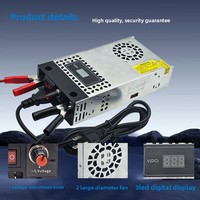 DC12V 24V 36V 48V 60V 360W 480W 600W alimentation à découpage AC DC réglable pour compresseur d'air voiture SMPS affichage numérique