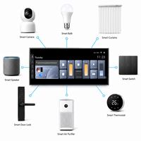 Panel de Control Inteligente Tuya, Plástico, Inalámbrico, Zigbee Gateway, Pantalla IPS, Compatible con Alexa, Aplicación para Productos de Hogar Inteligente