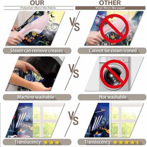 Personalizzato Incubo Personalizzato a Tema Festa di Zucca <span class=keywords><strong>Luna</strong></span> Città <span class=keywords><strong>Sfondo</strong></span> Tessuto per Halloween Bambino Doccia Feste di Natale - Product Image 6