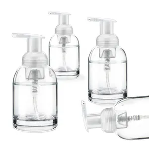 洗发水250毫升375毫升香水喷雾玻璃瓶空玻璃可再填充液体分配器洗手液瓶