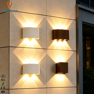 Lámpara <span class=keywords><strong>de</strong></span> <span class=keywords><strong>Pared</strong></span> LED Moderna, con Luz Arriba y Abajo, IP65 Impermeable, para Exteriores, 4W 6W 8W, para Montaje en <span class=keywords><strong>Pared</strong></span> <span class=keywords><strong>de</strong></span> Jardín o Porche - Product Image 1