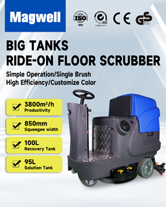 Lavadora de Pressão Industrial RD560N com Bateria Durável para Limpeza de Piso de Concreto em Armazém - Product Image 3