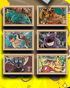 YZ Premium Proxy Cartucce Maquinaseti Topu Ari Topu Animal Fundas Tcg LenticularesNew Pack Statue Jouet Pokemoned Feuille D'or Papier - Product Image 4