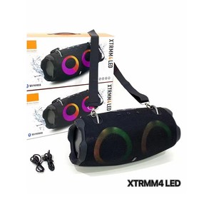 ลำโพงพกพา XTREEM4 ลำโพงบลูทูธไร้สายแบบพกพา พร้อมไฟ LED  วัสดุผ้าตาข่าย สำหรับใช้งานกลางแจ้ง พร้อมสายสะพาย - Product Image 5