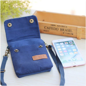 Wholesale Canvas Mobile Phone Bag Passport <strong>Holder</strong> Cash Id <strong>Card</strong> Ladies Crossbody Bag Single Shoulder Pouch Travel Messenger Bag - Product Image 5