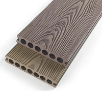 Prix d'usine OEM, terrasse en composite WPC, imperméable et résistante à l'humidité, terrasse en bois-plastique pour extérieur