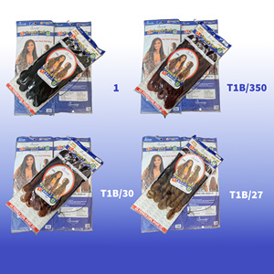 Precio al por mayor: Extensiones de cabello sintético de fibra de baja temperatura, <span class=keywords><strong>rizado</strong></span> francés de onda suelta, 22 pulgadas, 240 g, juego de 4, fáciles de usar. - Product Image 6