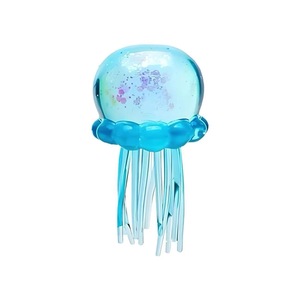 CHENXI Venta al por mayor Juguete sensorial elástico antiestrés de TPR con purpurina de medusa Kawaii, juguete blando para apretar - Product Image 3