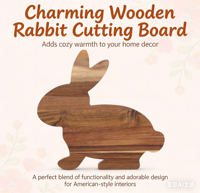 Planches à charcuterie en forme de lapin pour Pâques, plateaux de service en bois amusants en forme de lapin, planches à découper en bois