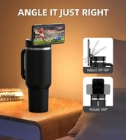 Support magnétique pour téléphone portable pour gobelet Quencher H2.0 FlowState 40OZ, support de téléphone Magsafe pour la salle de sport, le bureau, la maison, la voiture