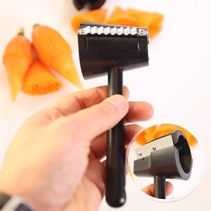 Spiral Flower Roller Stainless Steel Multifunction <b>Fruit</b> Vegetable <b>Cutter</b> Kitchen Tool - Product Image 1