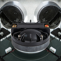 Haut-parleur de compression professionnel pour tweeter audio, bobine vocale de 34,4 mm (1,35 pouce), haute fréquence pour composants de haut-parleurs