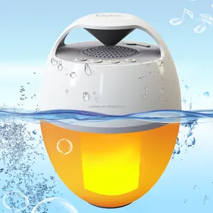 مكبرات صوت لا سلكية عائمة مضادة للماء مزودة بميكروفون مضاد للماء IP68 مع مصباح LED تعد الأحدث مبيعات لعام 2024