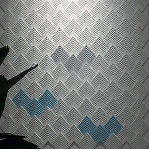 Revestimiento de pared de hormigón 3D, ladrillo decorativo UHPC, impermeable, para pared interior y exterior, SPADE 160*168*17mm - Product Image 1