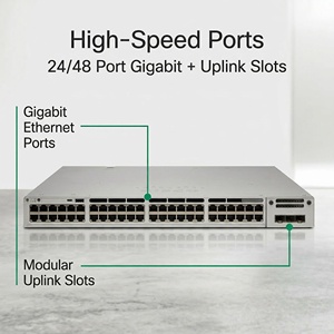 Commutateur Ethernet Gigabit 48 ports C9300-48T-E géré pour les essentiels du réseau - Product Image 5