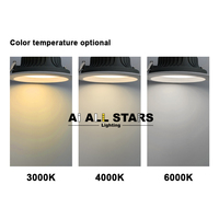 Commercial Down Lights 5W 9W 12W 15W 24W 30W Anti Éblouissement Spot Light COB Plafond LED Encastré Downlight Projecteur Hôtel Projet