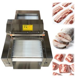 Súper Rendimiento 	 Máquina Cortadora de Carne 	 Máquina para Cortar Filetes de Carne Congelada de Res, <span class=keywords><strong>Pollo</strong></span> y Pescado 	 Máquina Cortadora de Carne de Cabra en Cubos, para Pescado - Product Image 1