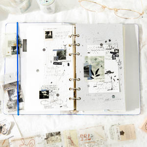 1 Rollo <span class=keywords><strong>de</strong></span> Cinta Adhesiva Decorativa <span class=keywords><strong>de</strong></span> la Serie Freedom Is the Wilderness, Materiales Retro Artísticos y Versátiles para Collage DIY en Cuadernos Hechos a Mano - Product Image 4