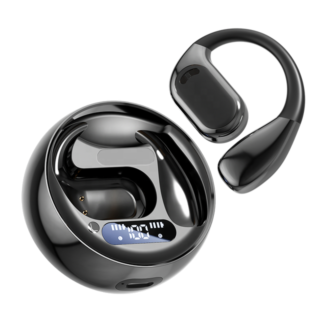 Fashion-Forward Tech Lovers Daily Workout Social Scenes Luxury Gold Open-Ear Comfort Digital Display Case OWS Tws Earbuds