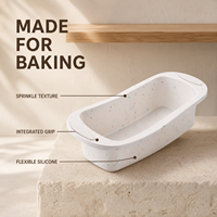 Moule à pain en silicone Smartpan en gros, design coloré avec saupoudrage, avec poignées, pour toasts, gâteaux et pains