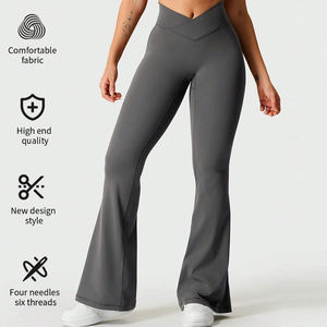 MIQI نايلون شكل V طماق اليوغا اللياقة البدنية السيطرة على البطن Activewear اندلعت بعقب رفع سكرش السراويل اليوغا - Product Image 6