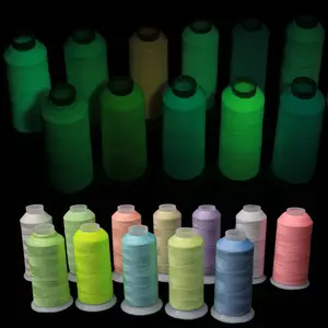 Fabrik preis 108D 150D Luminous Anti Wire Night Luminous Yarn Fluor zieren der Stick faden