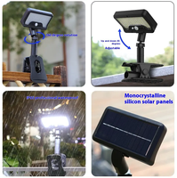 2-en-1 Applique murale sans fil IP66 Projecteur solaire LED pour éclairage de scène de jardin, de pelouse et d'extérieur étanche