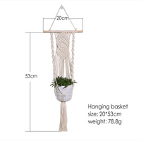 Porte-plantes suspendu pour pots de fleurs