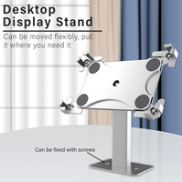 Support de tablette métallique antivol réglable compatible iPad pour système de point de vente (PDV) pour supermarché, centre commercial, machine de point de vente à écran tactile IDock