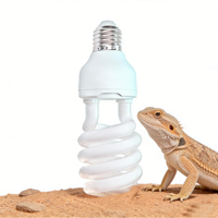 Ampoule spirale à économie d'énergie CFL UVB pour reptiles, lampe de terrarium UVA UVB 13W 26W E27 UVB 5.0 10.0 pour reptiles