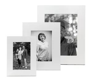 Custom White Mat Board Picture Frames For 4x6, 5x7, 8x10 For Photographers