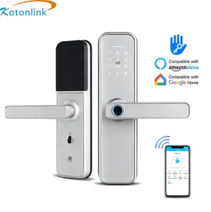 Mehrsprachiger TUYA TTLOCK Finger abdruck Elektronisches Smart Life Touch Keypad Entry Keyless Tür Airbnb-Schloss digital