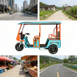 Tricycle électrique à cabine ouverte à prix abordable <span class=keywords><strong>ToTo</strong></span> Rickshaw 60V 1200W - Product Image 6