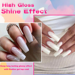 KODIES jel komik Bunny sütlü beyaz 15ML tırnak jeli lehçe yeni şişe yarı kalıcı UV emmek vernik fransız reçine sanat manikür LED - Product Image 6