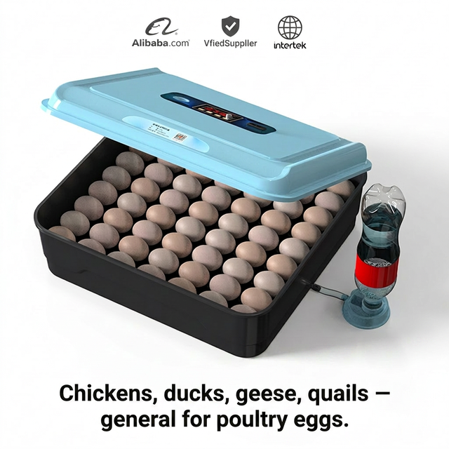 Intelligent 20 30 66 Eggs Capacity Poultry Hatchery Machine AC/DC Dual Power Automatic Egg Hatcher UAE Market